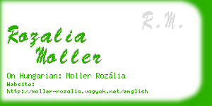 rozalia moller business card