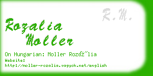 rozalia moller business card